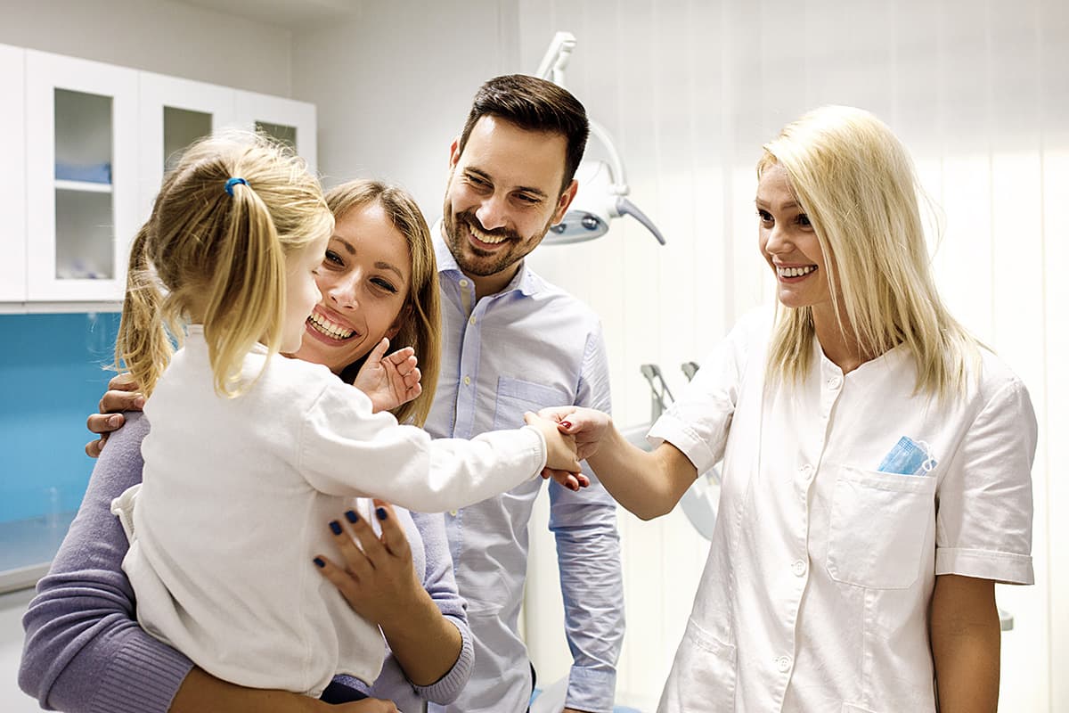 a young child going to family dentistry