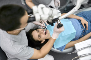 a person getting a tooth extraction