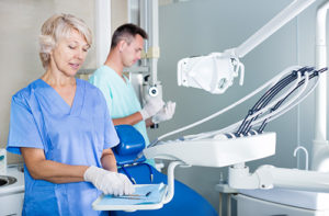 dentists discussing Specialty Dental Services 